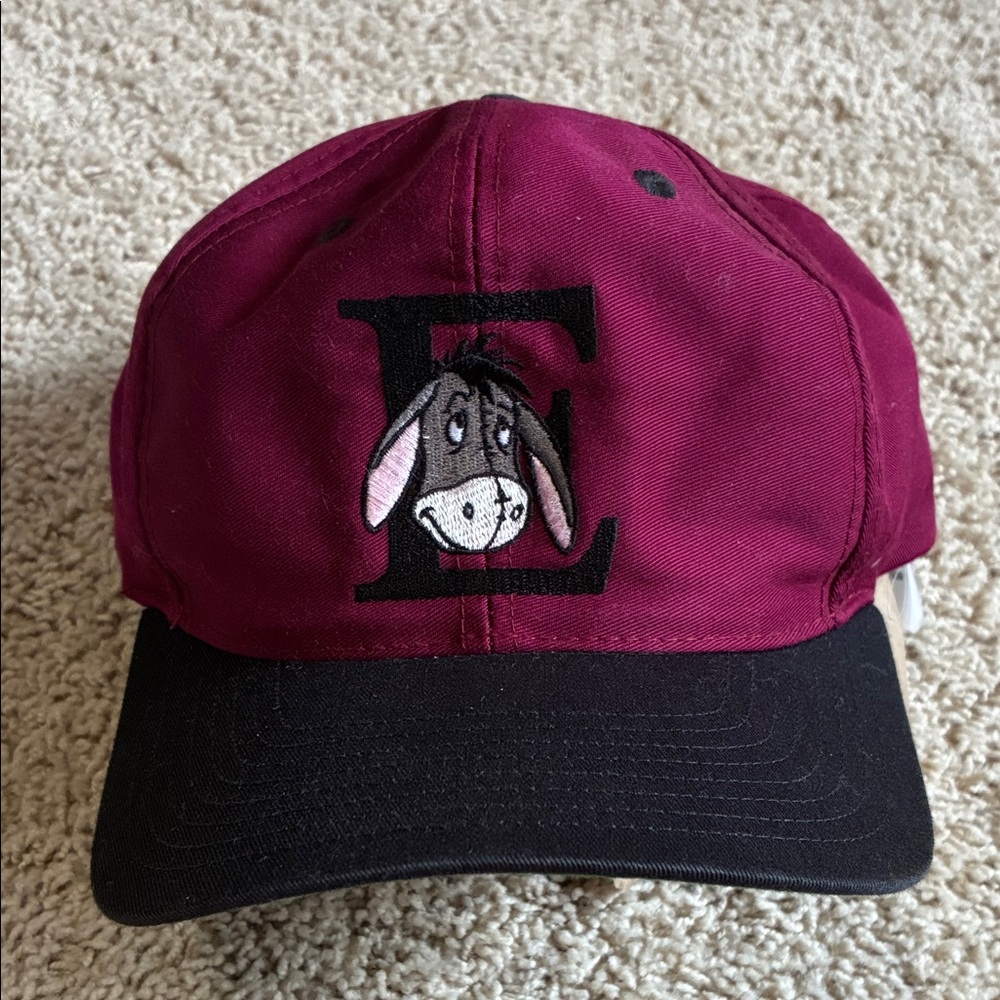Disney Eeyore Adjustable Baseball Cap - Burgundy